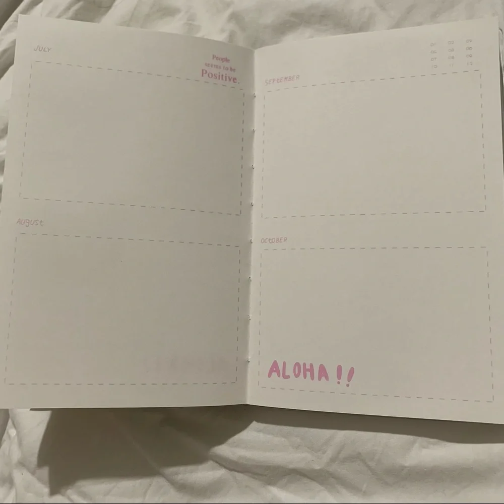 Cherry Blossom and Rat Design Small Notebook w/ Water Gel Front Cover w/ Sequins